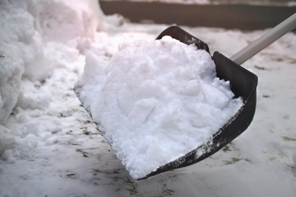 Shoveling snow in Dover-Foxcroft ME