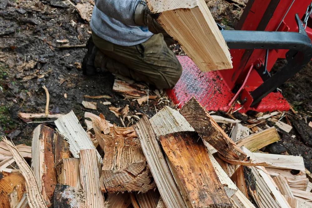Wood splitting in Dover-Foxcroft ME